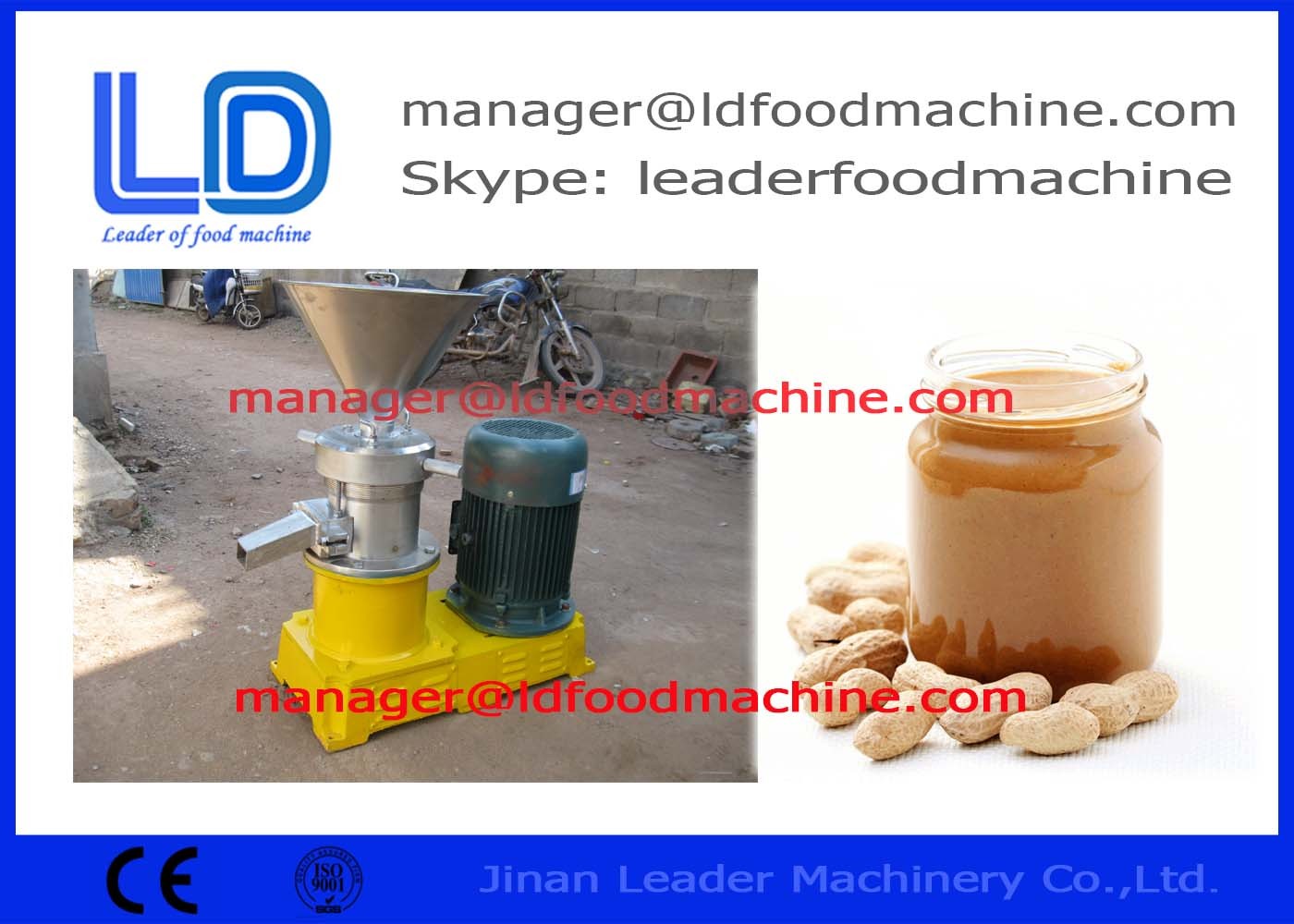 Máquina de proceso compacta del cacahuete para hacer la mantequilla de cacahuete del chile del ajo