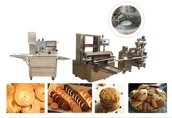 Cadena de producción de la galleta que encrusta la máquina