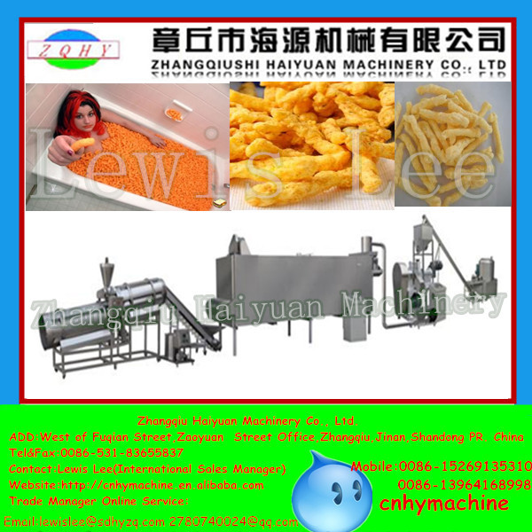 2015 NUEVOS naks aplicables globales del nik de Haiyuan que hacen la maquinaria, rizos del maíz que hacen la máquina, Kurkure que hace la máquina