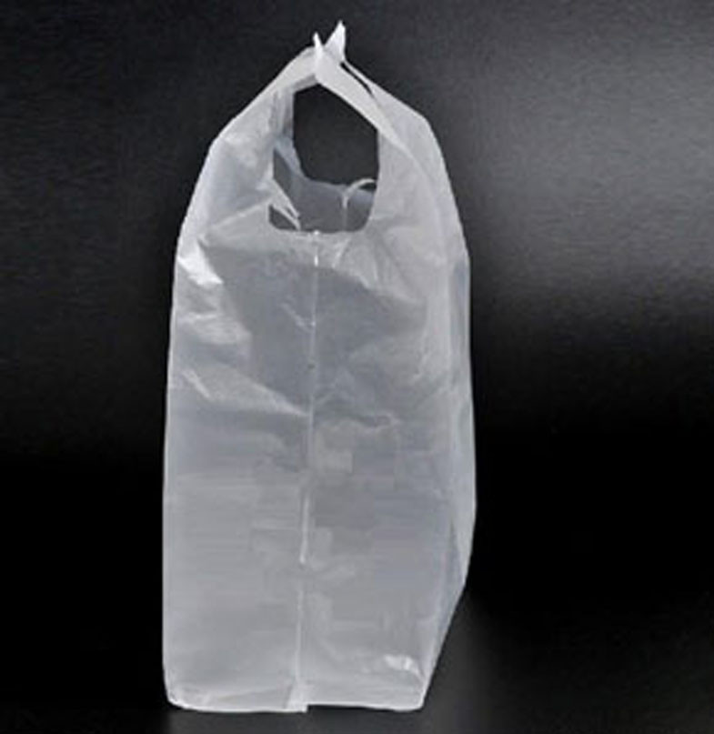 Las bolsas de plástico materiales semi claras del supermercado del PO para las materias