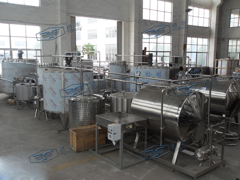 Línea de mezcla de la calefacción de vapor de Juice Processing Equipment del SUS 304